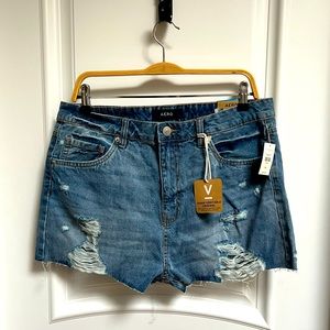 Aeropostale Classic Blue Mom Shorts Sz 14 NWT